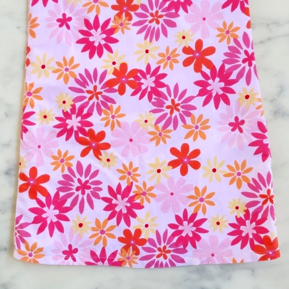 Old Navy Fully Lined Linen and Cotton Dress with multi color flowers. - Picture 4 of 8